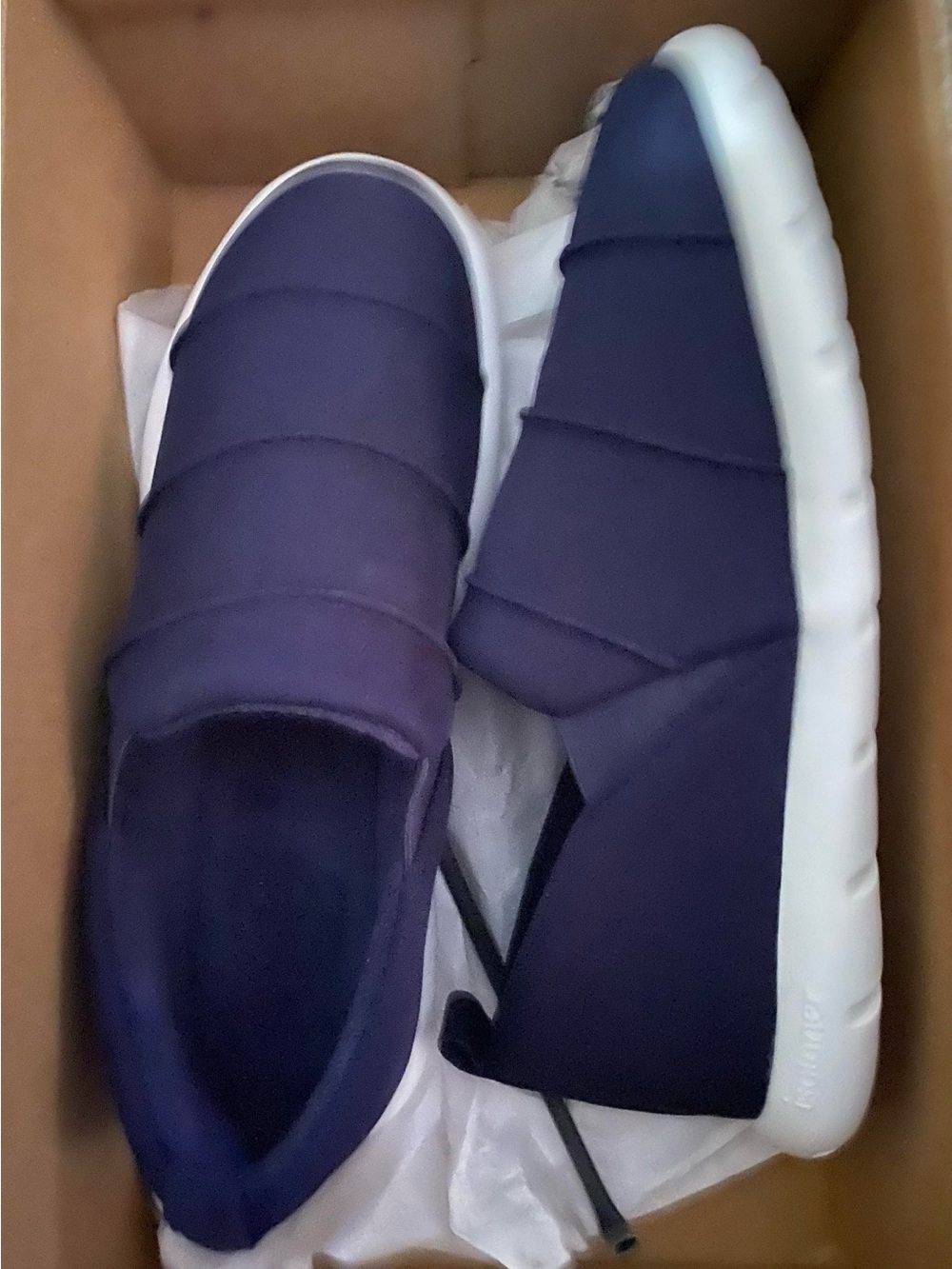 Navy Slip-On Women’s Casual Shoe - Picture 3 of 3